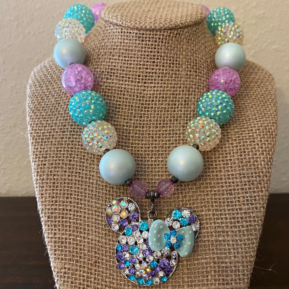 Minnie Mouse Bubblegum Necklace